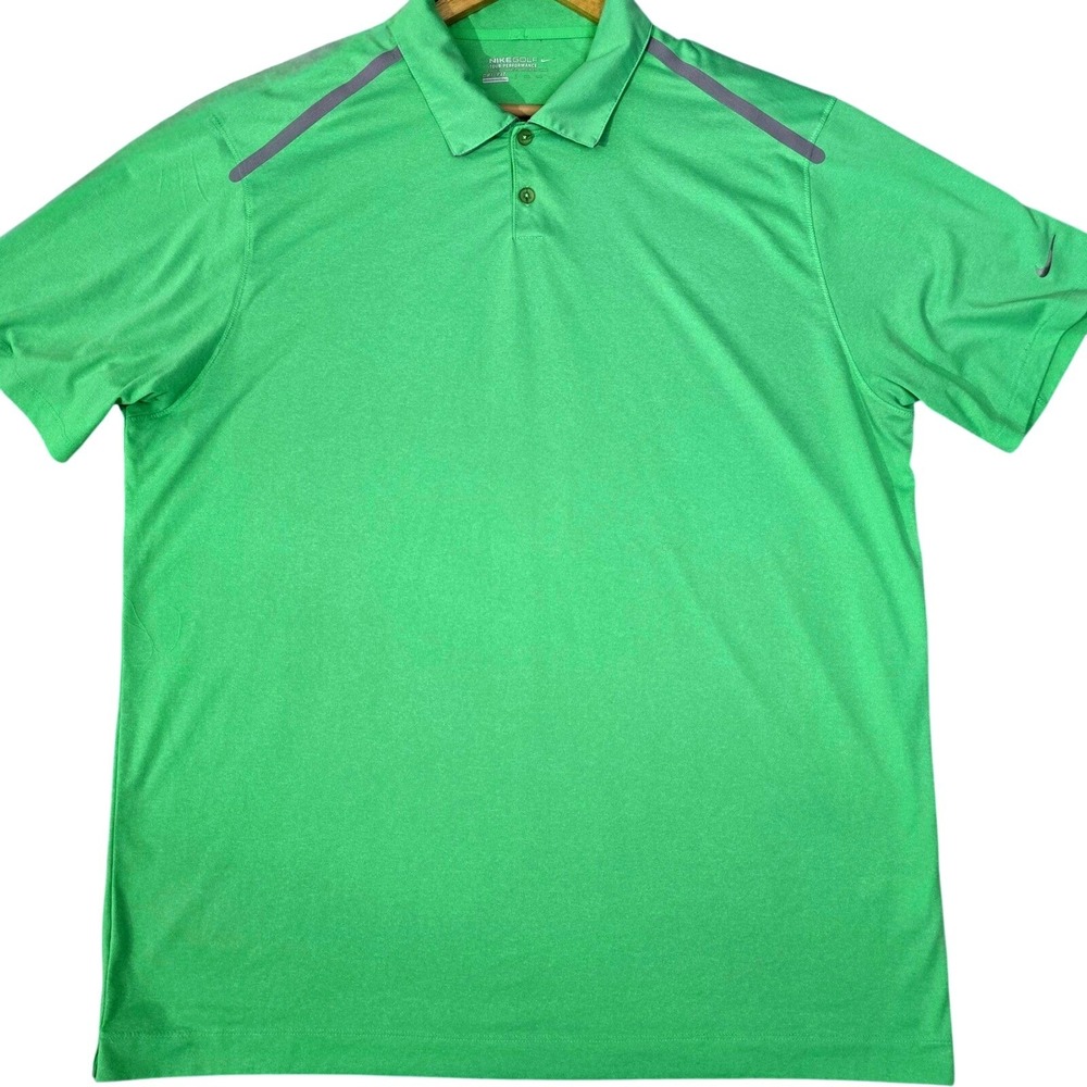 Nike Dri-Fit Golf Mens Size XXL Golf Polo Shirt Green Tour Performance